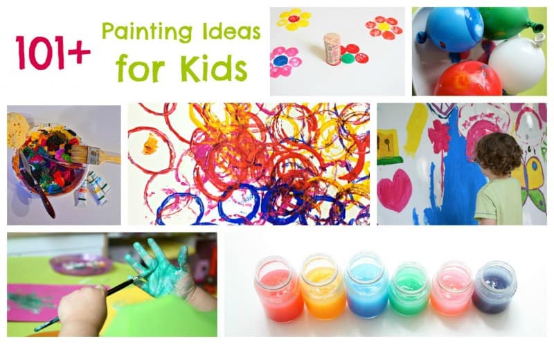 101 Painting Ideas for Children. If there is paint involved it is here!