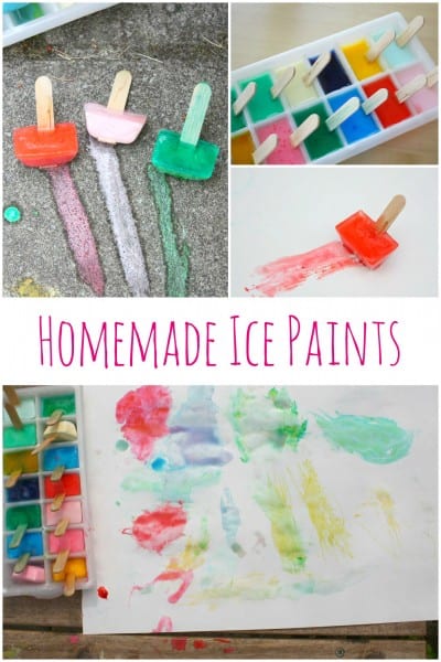 Ice Painting Homemade Paintsicles Emma Owl