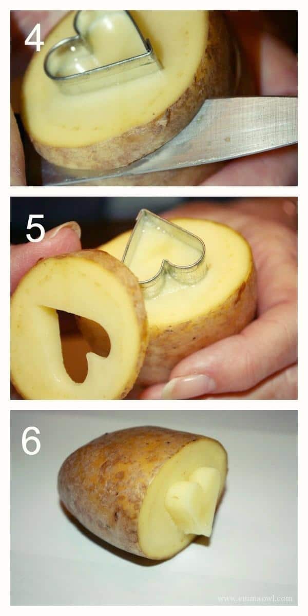 DIY potato stamp the easy way