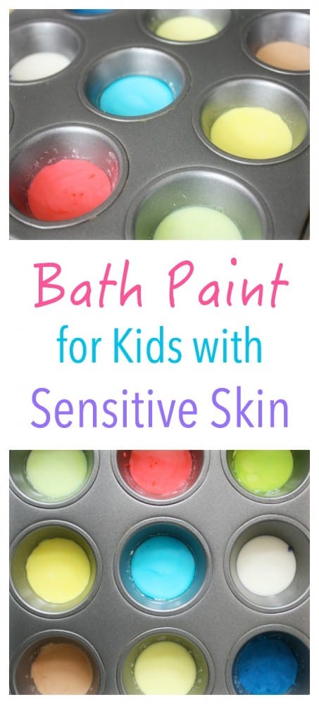 Homemade Bath Paint Recipe for Kids with Sensitive Skin