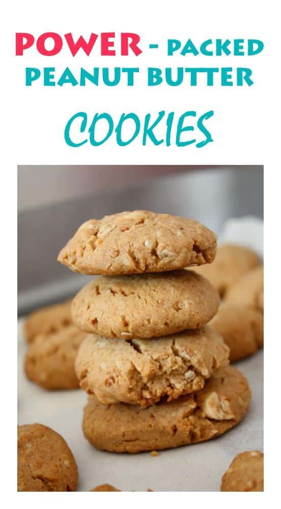 Peanut Butter Cookies filled with power. Great Family cookie recipe and so easy to make!