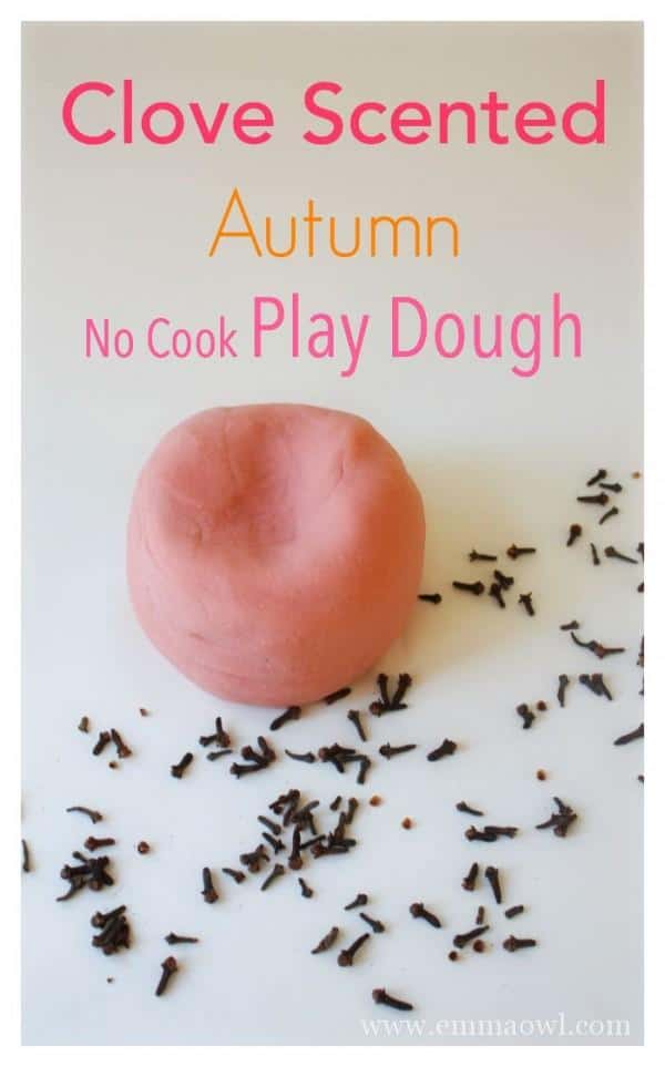 Clove Scented No Cook Play dough. Smells just like Autumn! The kids will love this!