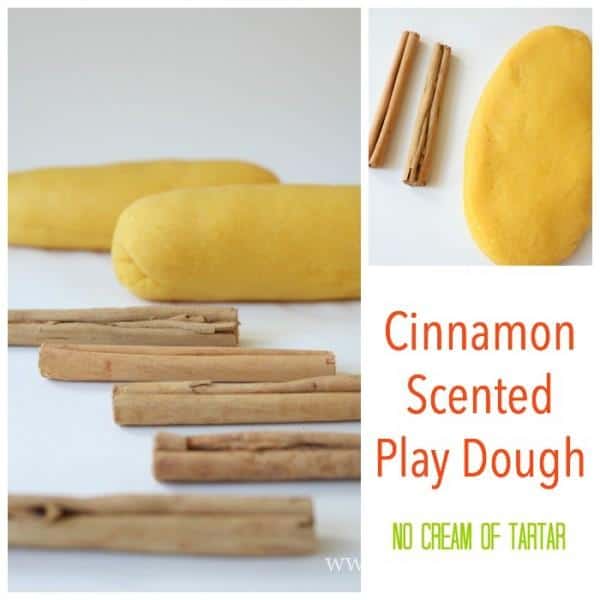 Easy to make - this NO cream of tartar included - Cinnamon Scented Play Dough will be a real winner! People actually want to eat it!