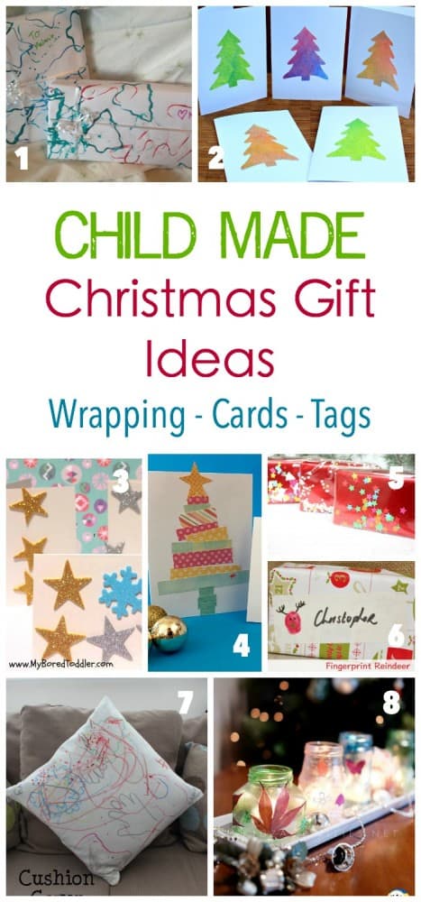 Christmas Child Made DiY Wrapping - Tags and Card Ideas
