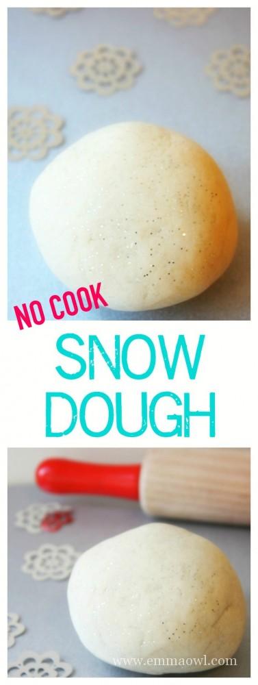 How to Make your Own Snow Dough - an easy Kids Winter Play Idea