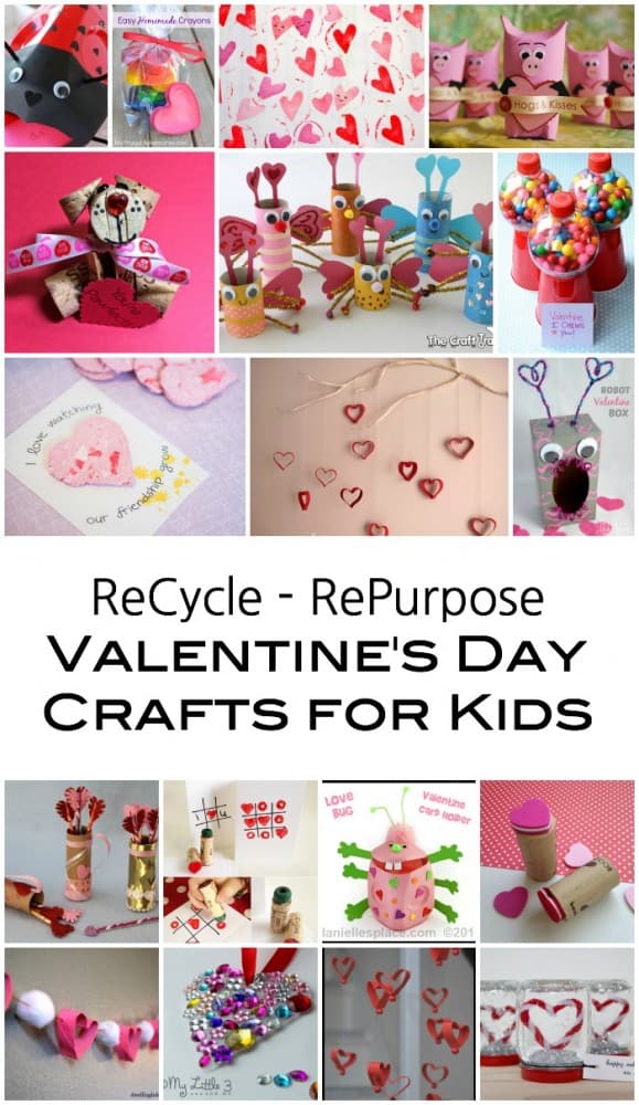 ReCycle and RePurpose - Valentines Day Craft Project Ideas for Kids