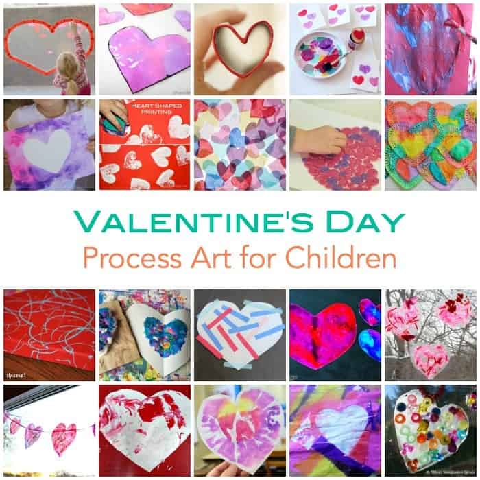 Valentines Day Process Art for Children