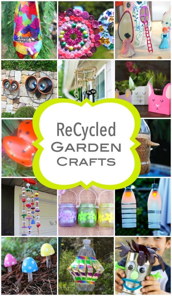 ReCycled Garden Crafts for Spring Time