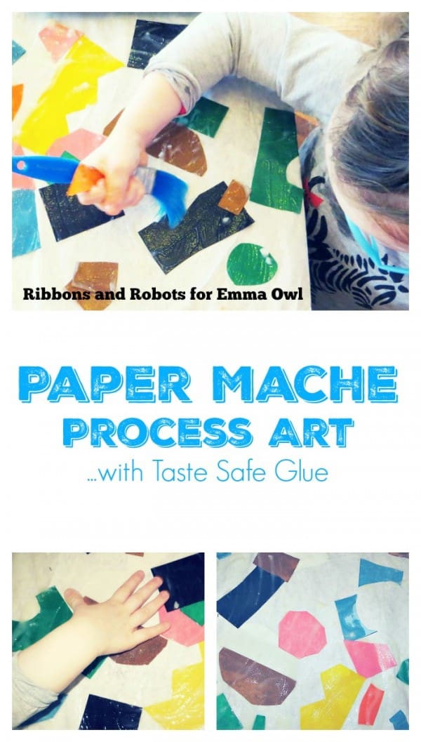Paper Mache Art Idea for Children - with taste safe glue so perfect idea for all ages - even toddlers!