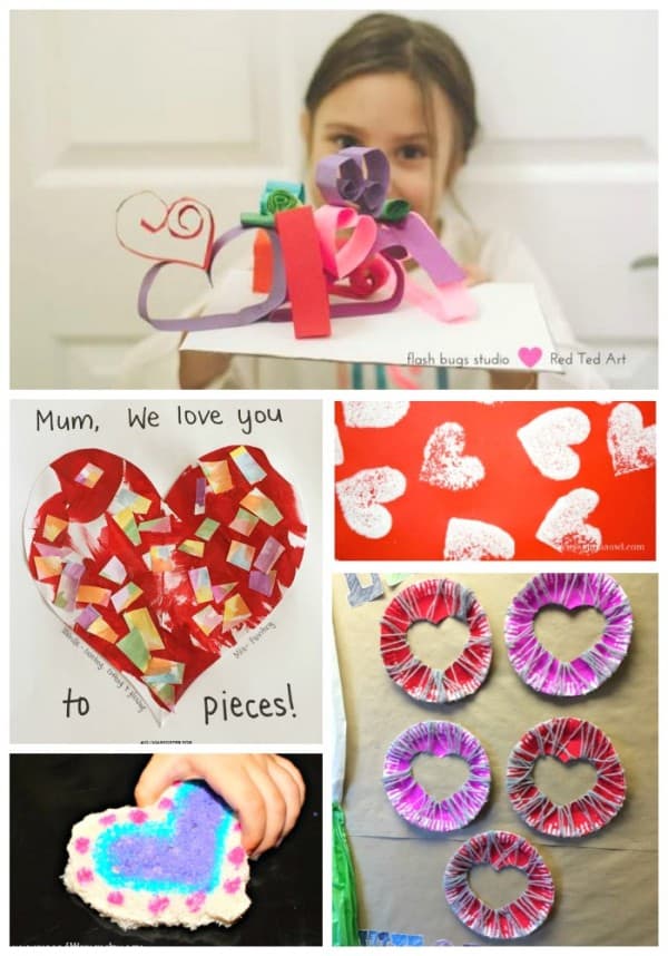easy quick Valentines Day Ideas for children to make